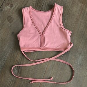 Pink Five Dance wear tie top CL